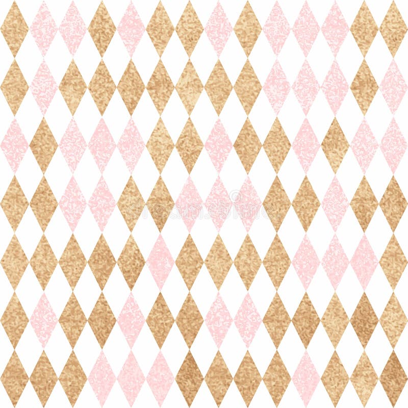seamless guldmodell Guld- och rosa diamanter på en vit backg royaltyfri illustrationer seamless guldmodell Guld- och rosa diamanter på en vit backg royaltyfri illustrationer
