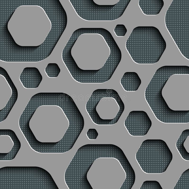 Seamless Hexagon Background stock illustration