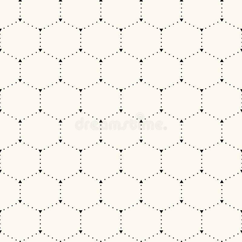 Seamless hexagon pattern. royalty free illustration