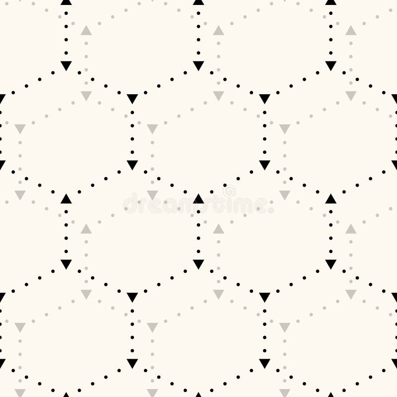 Seamless hexagon pattern. stock illustration