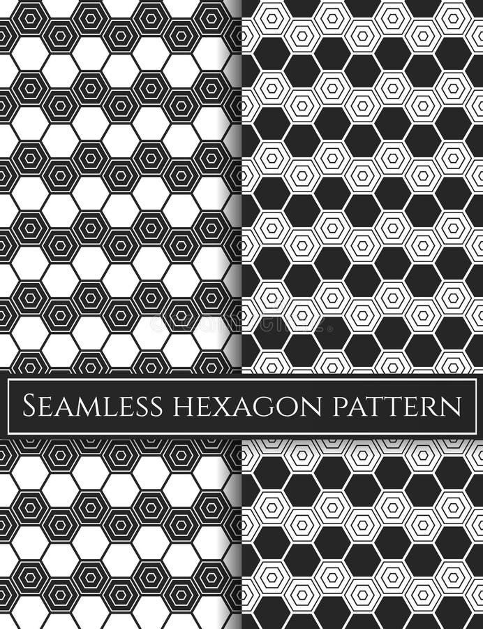 Seamless hexagon pattern. Technolocigal vector geometric pattern. Science background. vector illustration
