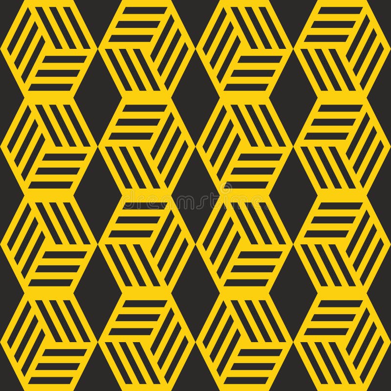 Seamless Hexagon Pattern vector illustration