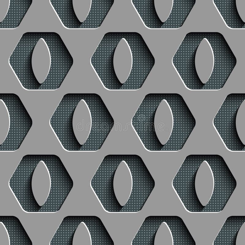 Seamless Hexagon Pattern stock illustration