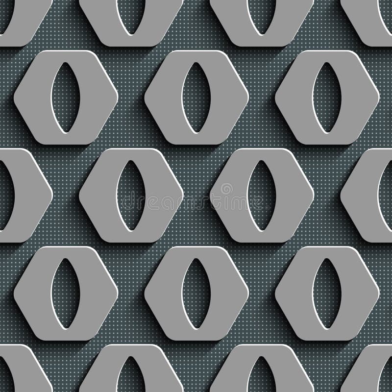 Seamless Hexagon Pattern royalty free illustration