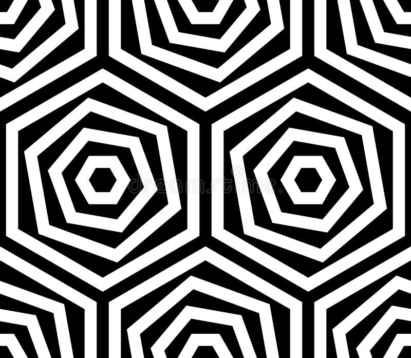 Seamless Hexagon Pattern royalty free illustration