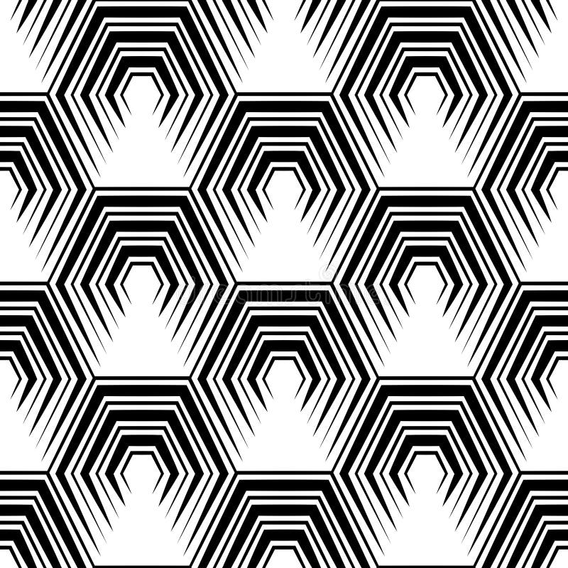 Seamless Hexagon Pattern stock illustration