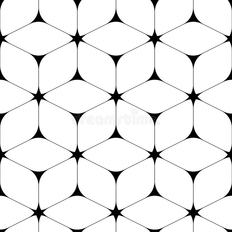 Seamless Hexagon Pattern stock illustration