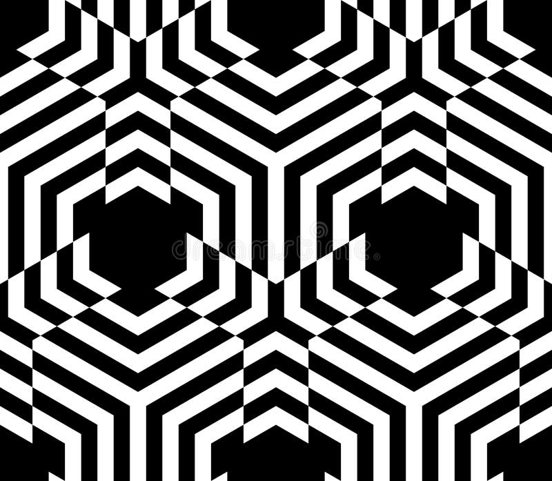 Seamless Hexagon Pattern royalty free illustration