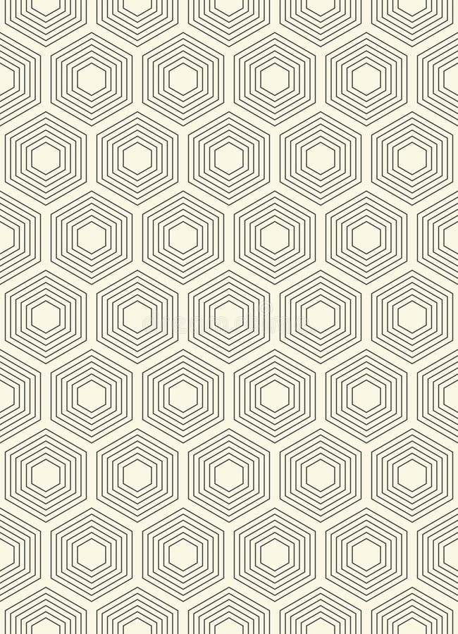 Seamless Hexagon Pattern royalty free illustration