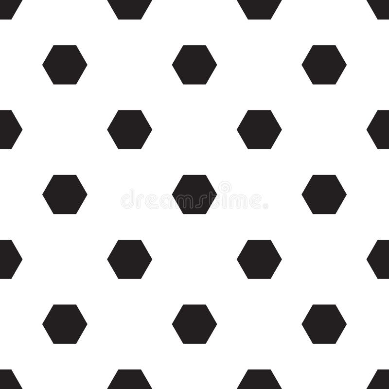 Seamless hexagon pattern on white stock illustration