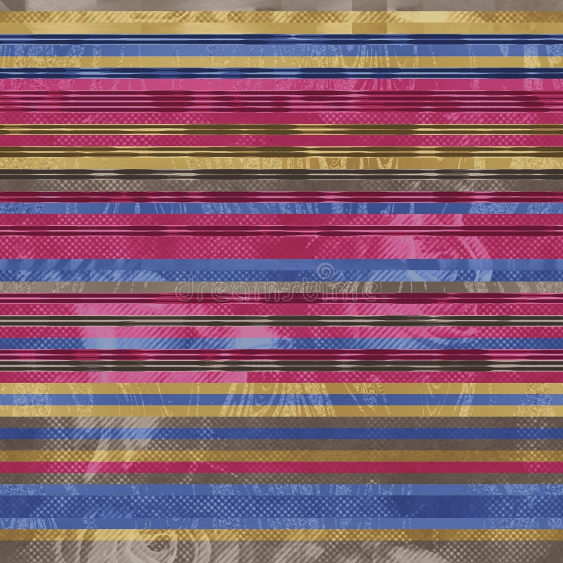 Seamless hip vogue random trendy stripe pattern print. High quality illustration. Detailed patterned strips of color. Luxury fashion or interior design print for surface design. Intricate posh style.