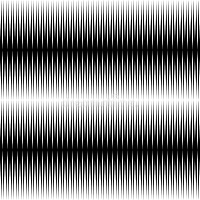 Seamless Horizontal Pattern. Repeat Black and White Lines Background
