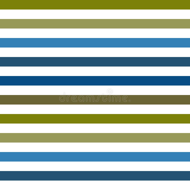 Seamless Horizontal Stripe Pattern with Different Colors. Vector