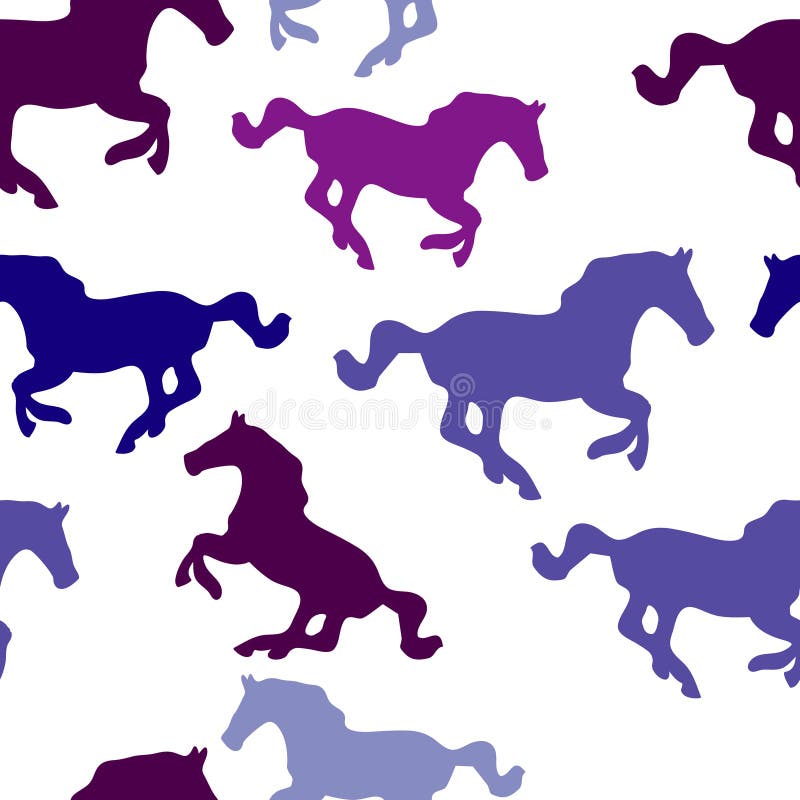 Seamless horse wallpaper stock vector. Illustration of element 8344030