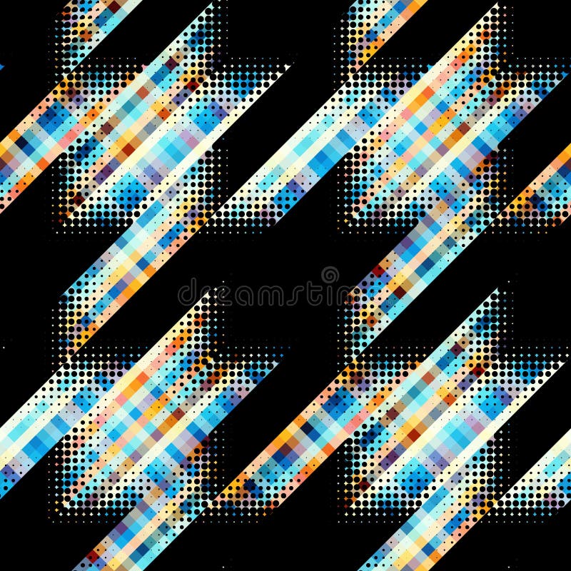 Seamless Hounds-tooth pattern Vector Illustration.