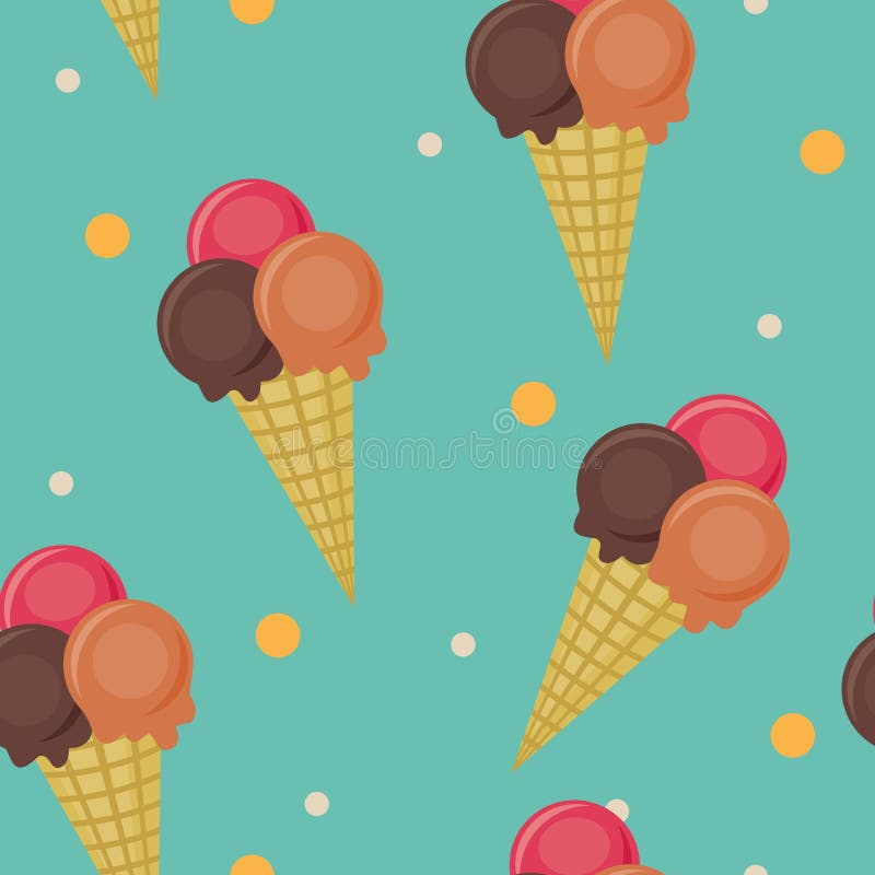 Seamless ice cream wallpaper