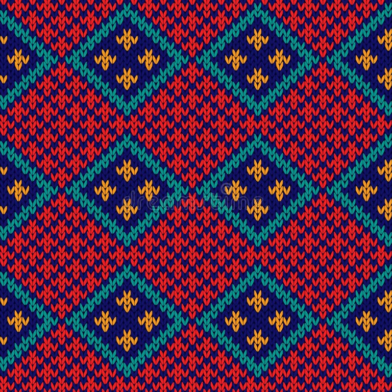 Kosočtverec kostkovaný pletený v, modrý, oranžový tyrkysový barvy, bezešvý pletení vektor vzor jako tkanina.