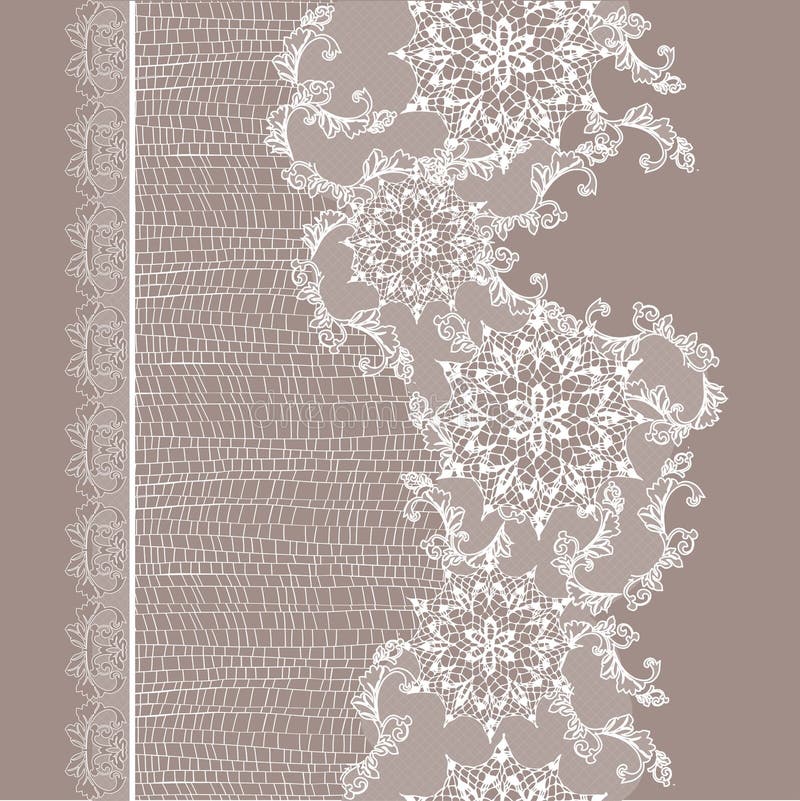 White Lace Seamless Pattern. Stock Vector - Illustration of imagery ...