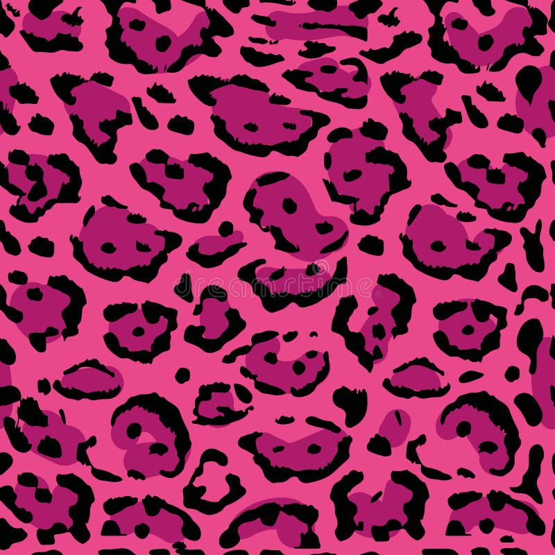 Seamless Leopard Print. Vector Pattern, Texture, Background Stock ...