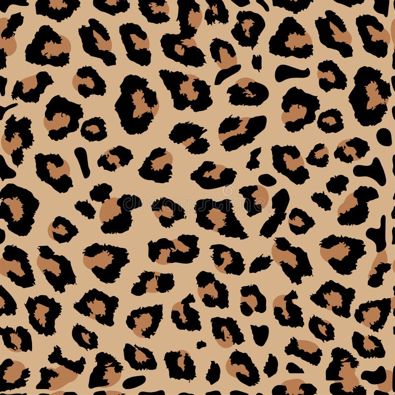 Seamless Leopard Print. Vector Pattern, Texture, Background Stock ...