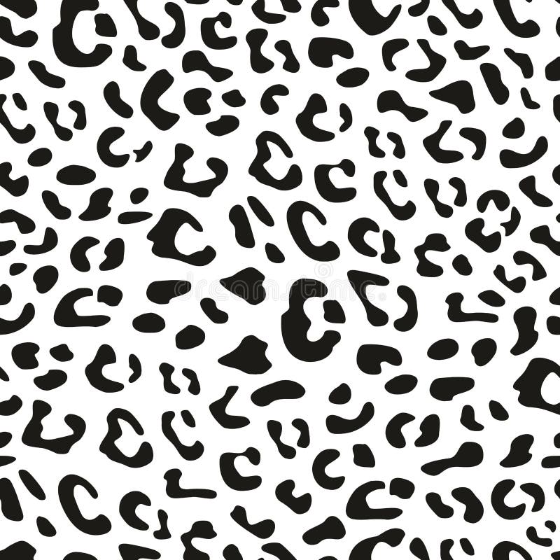 Seamless Leopard Vector Pattern, Animal Tile Black and White Print Background Stock Vector - Illustration of nature, retro: 156418450 Seamless Leopard Vector Pattern, Animal Tile Black and White Print Background Stock Vector - Illustration of nature, retro: 156418450