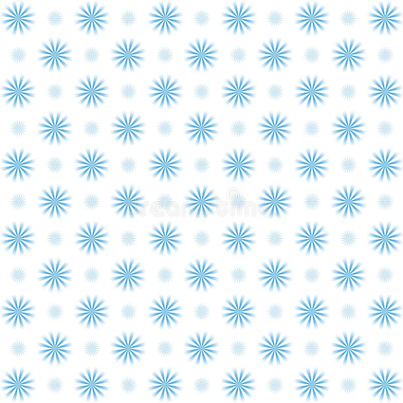 Blue floral pattern on white background vector illustration