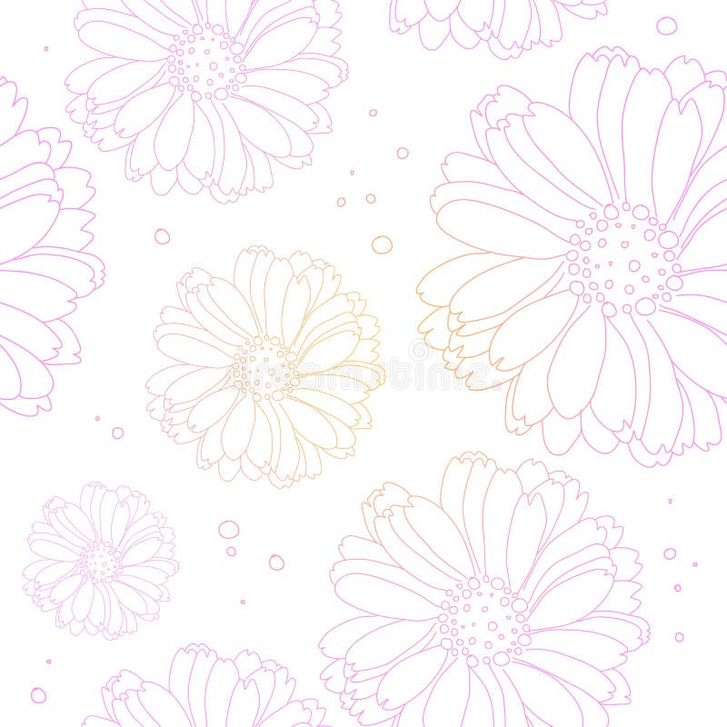 Seamless Light Flower Background. Floral Pattern. Stock Vector -  Illustration of seamless, luxury: 47004235