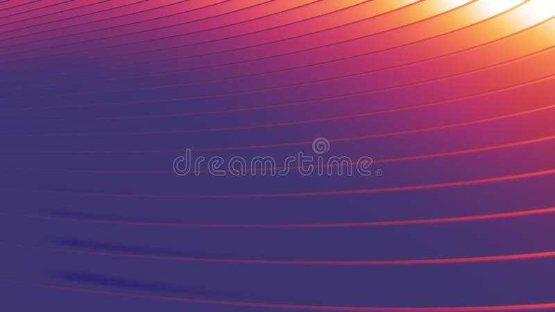 Seamless looping lines wallpaper animation. Abstract satisfying design colorful wavy background in bright warm orange