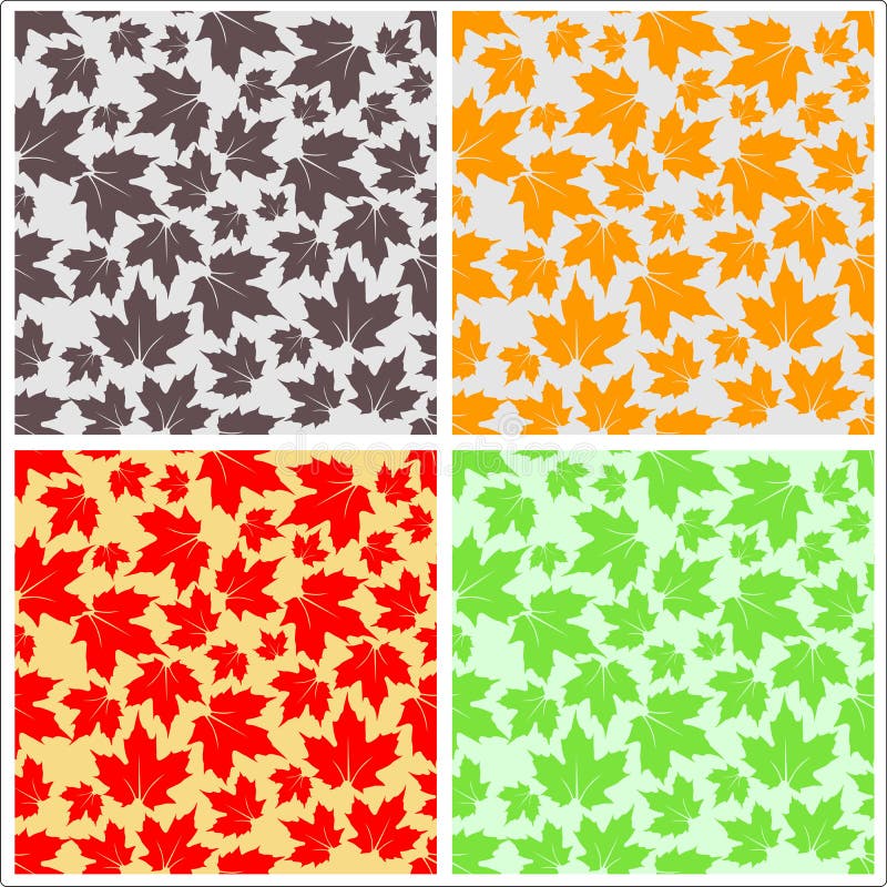 Seamless Maple Leaf Pattern