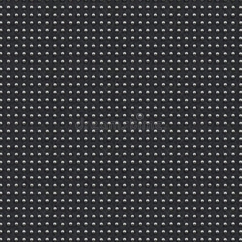 Seamless metal dotted leather