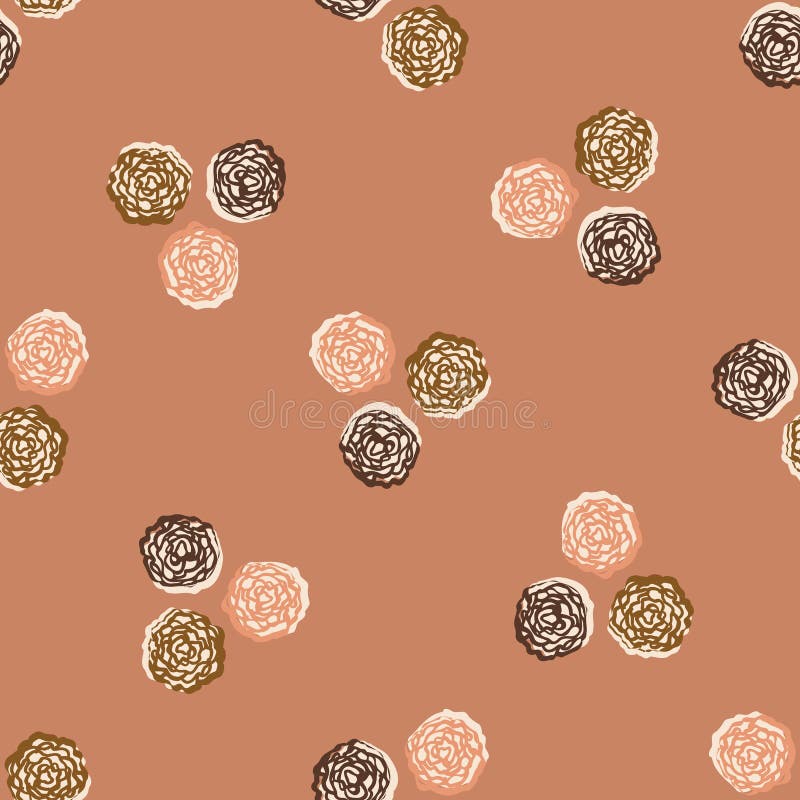 Seamless Minimalist Doodle Dot Pattern Background. Calm Boho Earthy Tone Color  Wallpaper Stock Vector - Illustration of background, scandinavian: 219039666