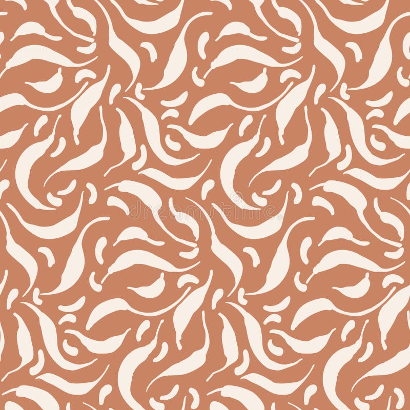 Seamless Minimalist Doodle Leaf Pattern Background. Calm Boho Earthy Tone Color Wallpaper Stock Vector - Illustration of minimalist, nursery: 219088912 Seamless Minimalist Doodle Leaf Pattern Background. Calm Boho Earthy Tone Color Wallpaper Stock Vector - Illustration of minimalist, nursery: 219088912