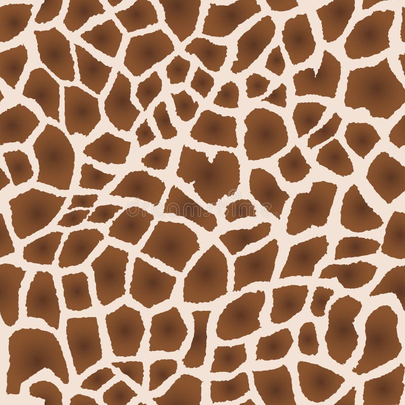 seamless modell Efterföljd av hud av giraffet Bruna fläckar på beige bakgrund stock illustrationer seamless modell Efterföljd av hud av giraffet Bruna fläckar på beige bakgrund stock illustrationer