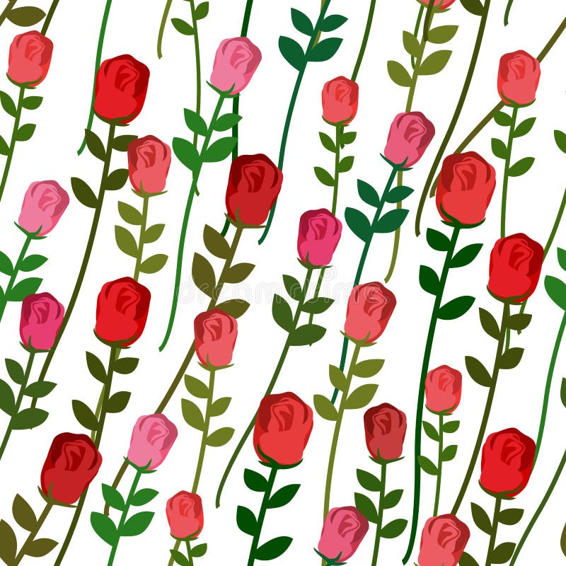 seamless modellro Steg med en lång stam och sidor vektor vektor illustrationer seamless modellro Steg med en lång stam och sidor vektor vektor illustrationer