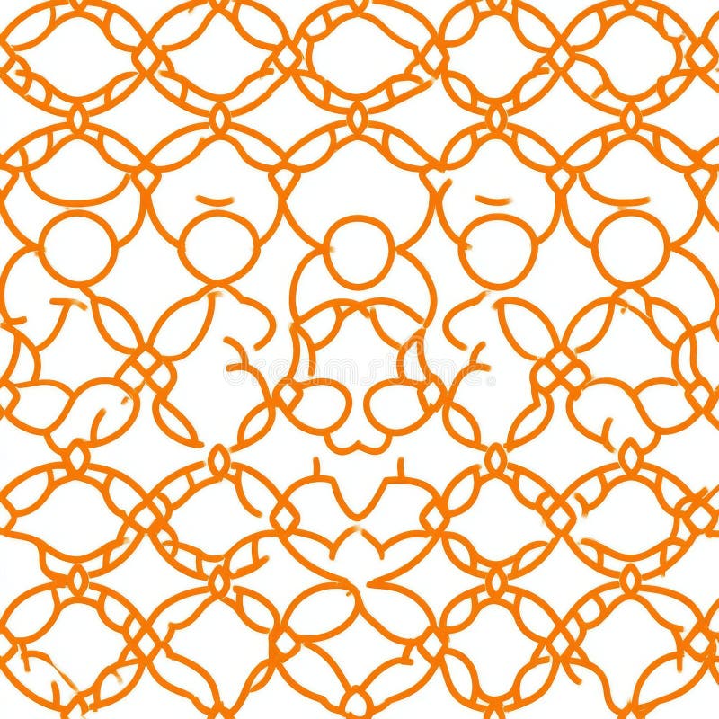 A seamless modern background featuring a flower geometric pattern adorned with white and gold elements. royalty free stock image