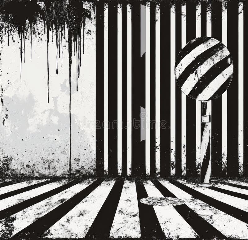 A seamless modern maze features organic, rounded, and irregular lines on an abstract background royalty free stock photo