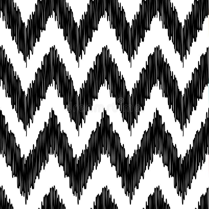Seamless Modern Zigzag Background Pattern Stock Vector Illustration