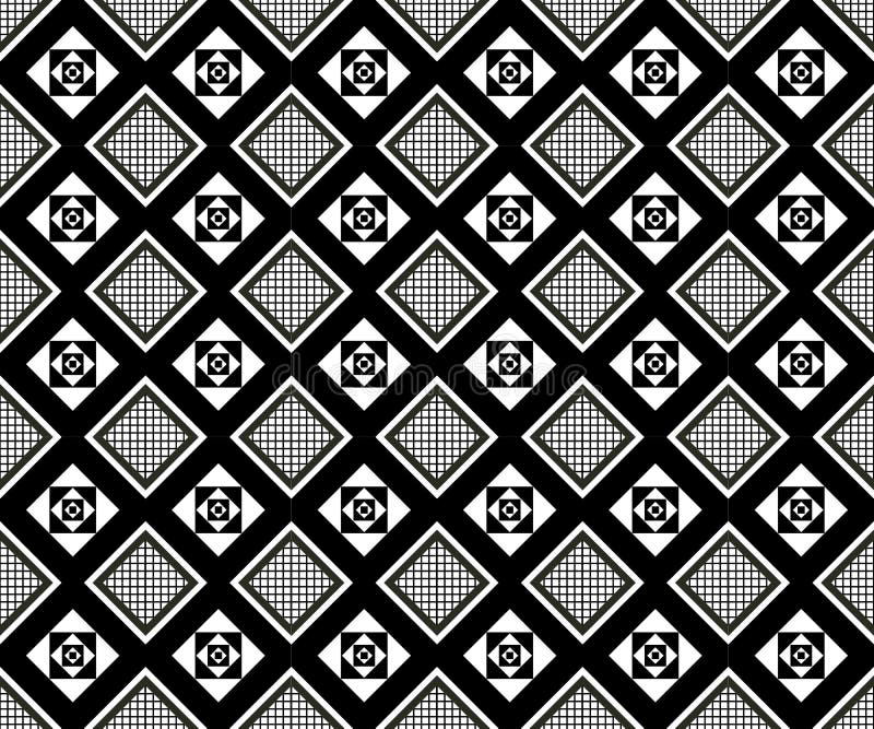 Seamless monochrome pattern 19 vector illustration