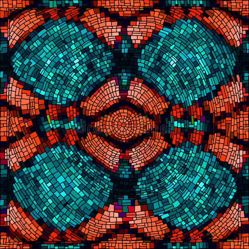 Seamless mosaic background stock vector. Illustration of decoration 68559205