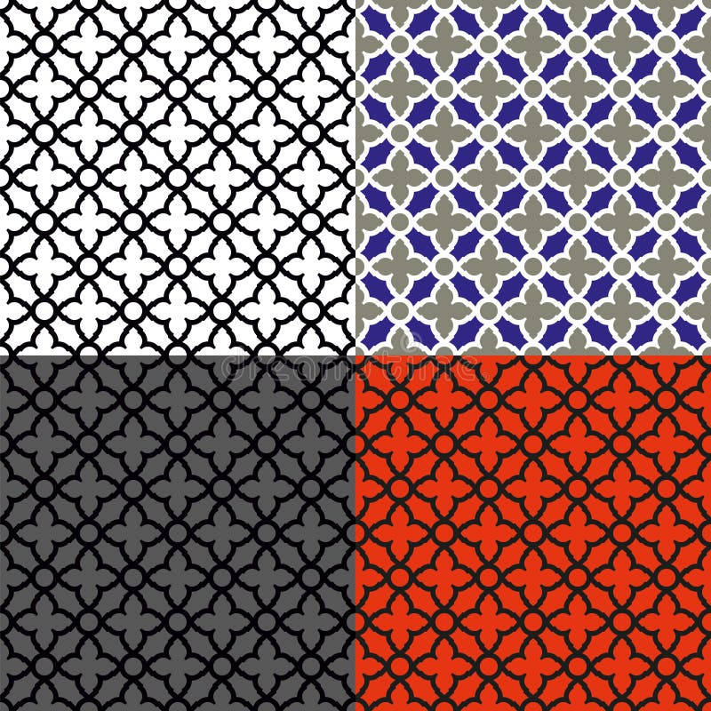 Seamless mosaic pattern vector illustration