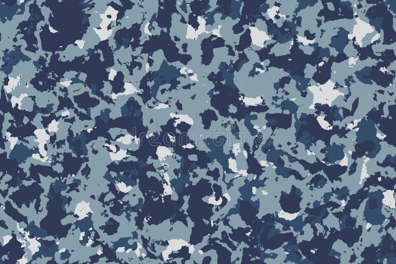 Blue Camouflage. Military Camouflage Stock Illustration - Illustration ...