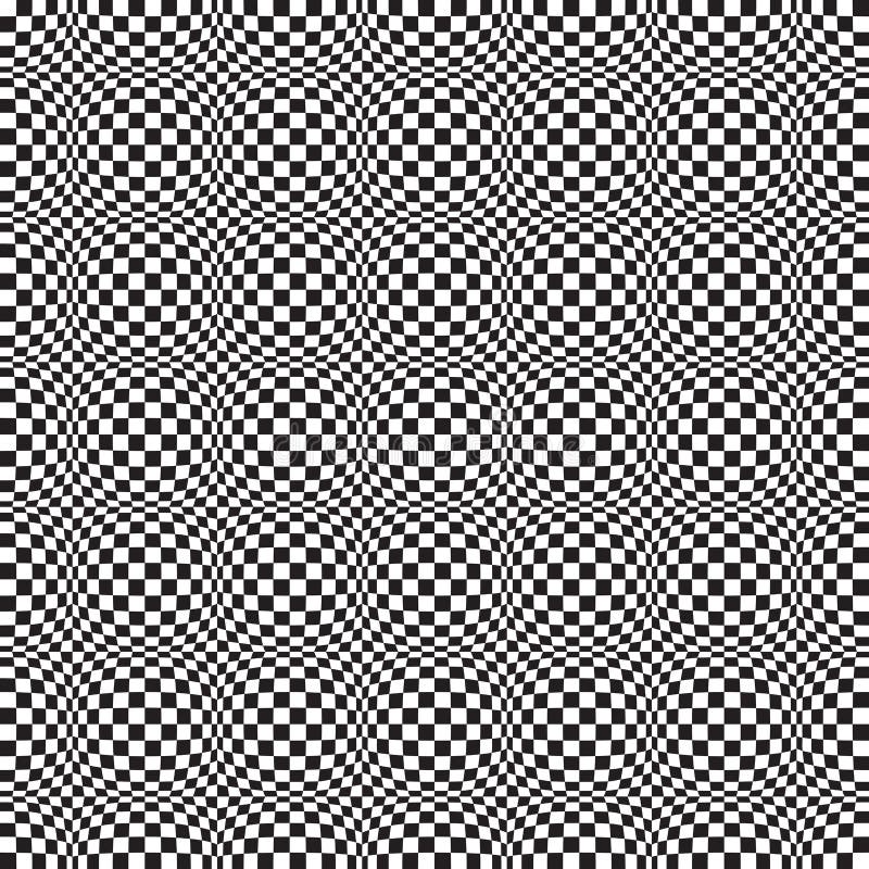 Download Seamless Op Art Distortion Pattern In Vector Format Stock ...