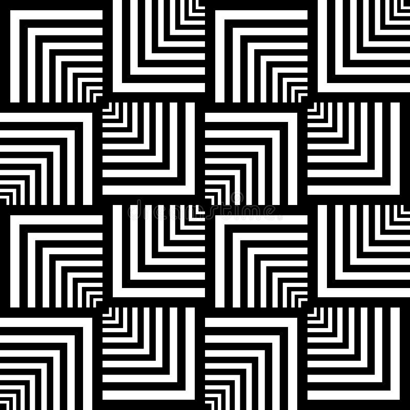 Seamless op art pattern. Geometric texture.