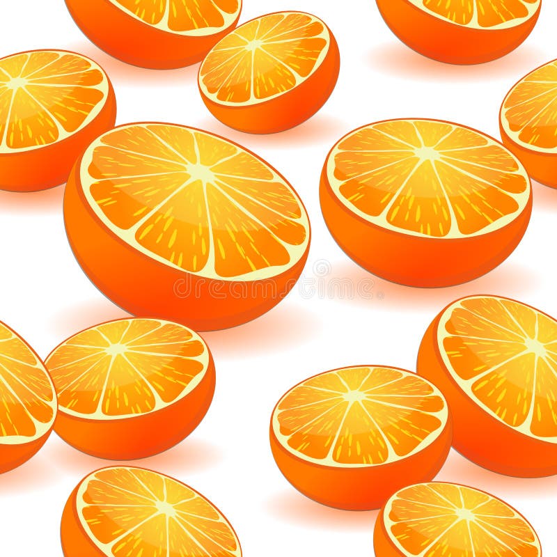 Seamless Orange Pattern stock illustration