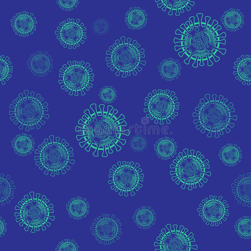 Download Coronavirus Covid-19. Seamless Ornament, Pattern ...