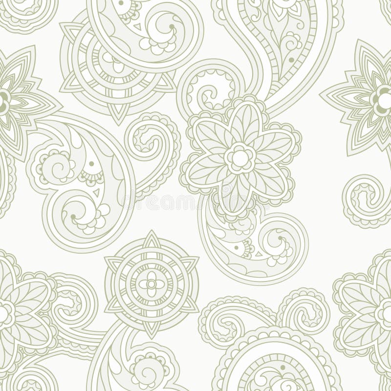 Seamless paisley background