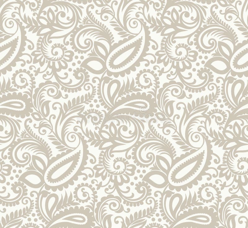 Paisley Background for Wedding Card Stock Vector - Illustration of ...