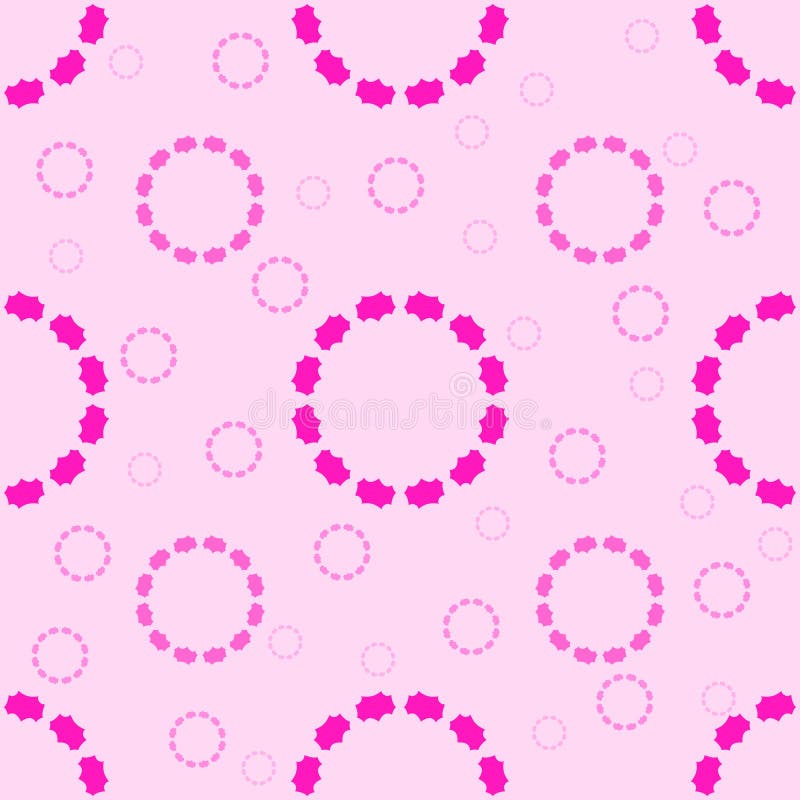 Seamless pattern of abstract circles of red color on a pink background royalty free illustration Seamless pattern of abstract circles of red color on a pink background royalty free illustration