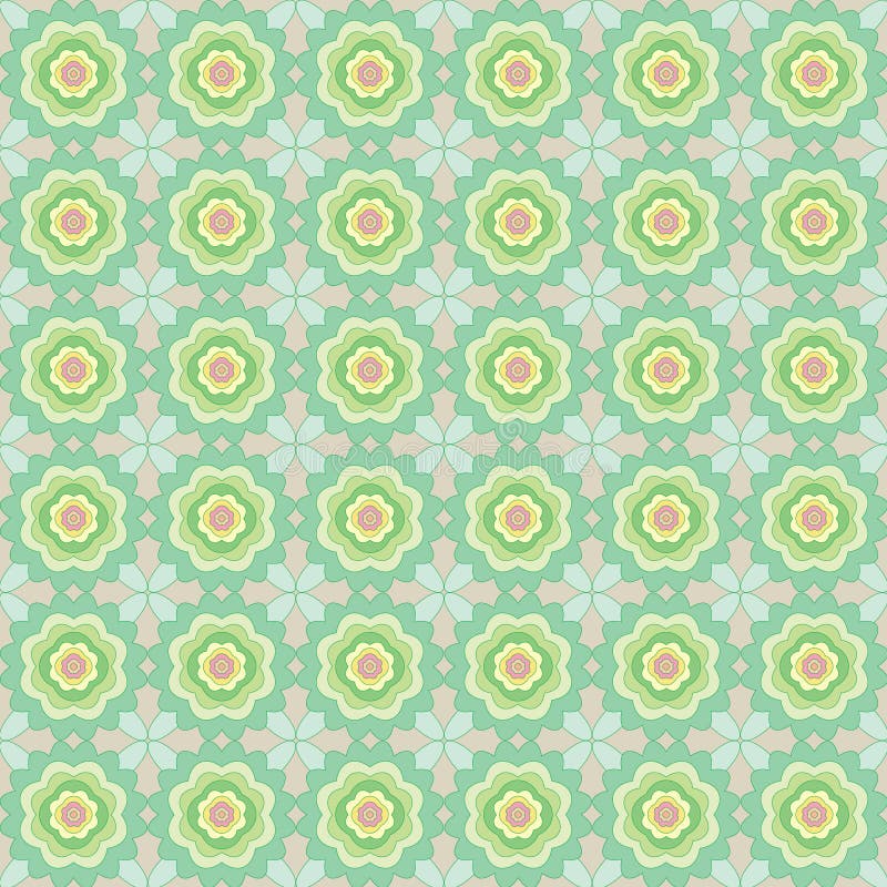 Seamless pattern of abstract flowers stock illustration Seamless pattern of abstract flowers stock illustration
