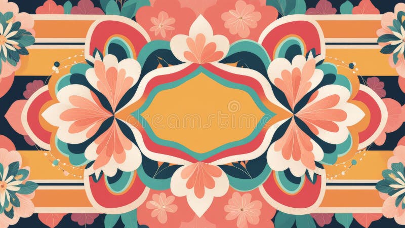 Seamless pattern with abstract geometric shapes royalty free illustration